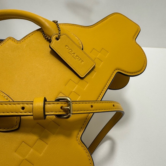 Coach Yellow Taxi-Shaped Women's Bag - Picture 8 of 8